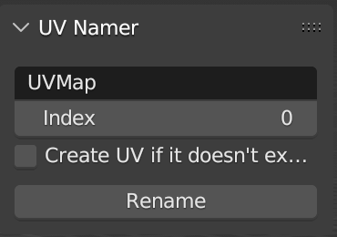 UV Batch Namer Interface